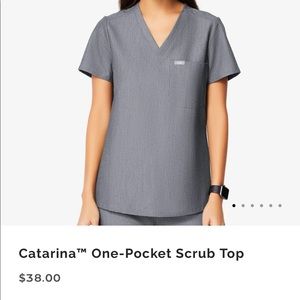 FIGS Graphite Catarina Top